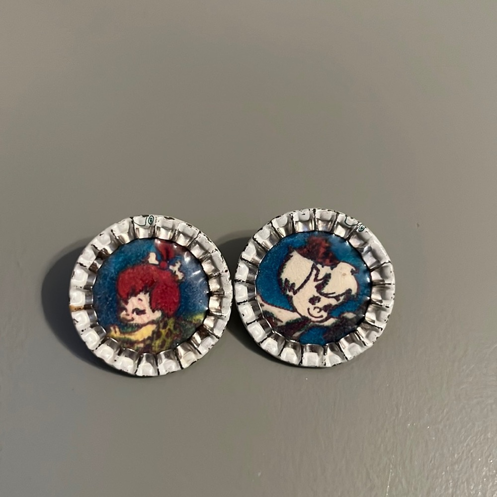 Vintage Pebbles and Bam Bam earrings